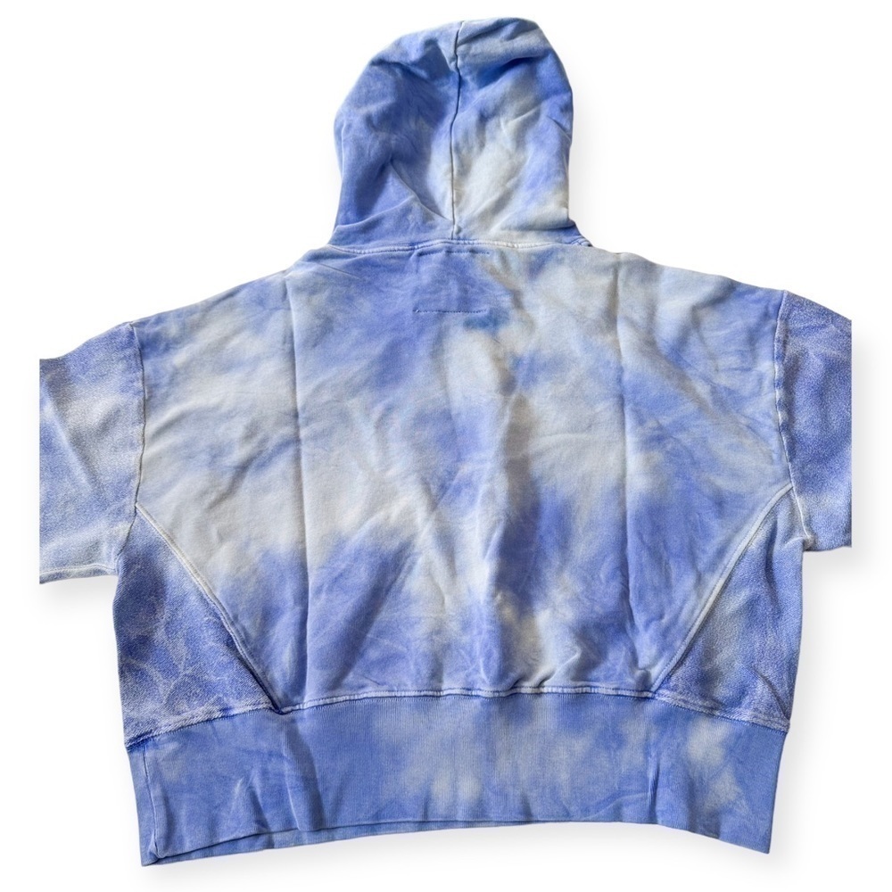 New with tag, DANNIJO Tie Dye Hoodie, Blue & White, Size M - Picture 7 of 14